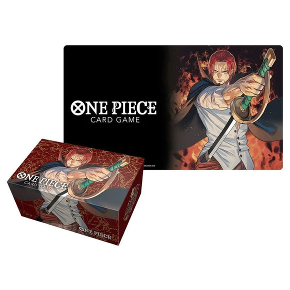 One Piece Card Game Playmat and Storage Box Set - Shanks