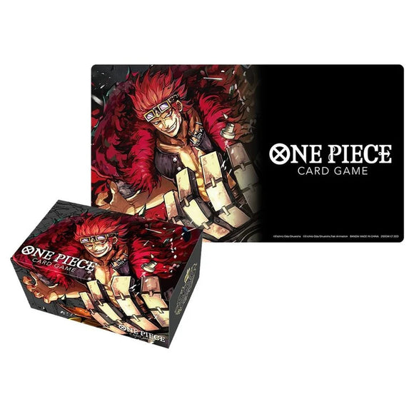 One Piece Card Game Playmat and Storage Box Set - Eustass 
