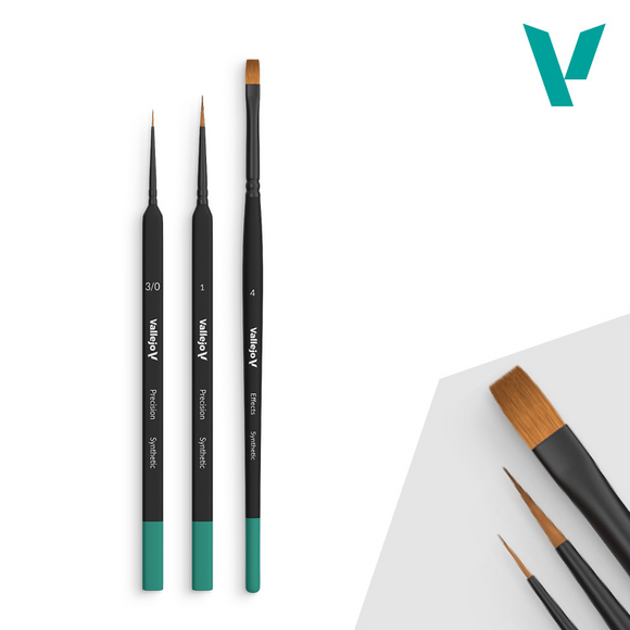 Vallejo Brushes - Precision - Starter Set I (3 Pcs.)