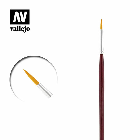 Vallejo Brushes - Round Synthetic Brush No 5/0