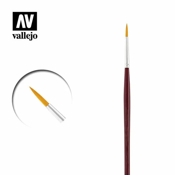 Vallejo Brushes - Round Synthetic Brush 3/0