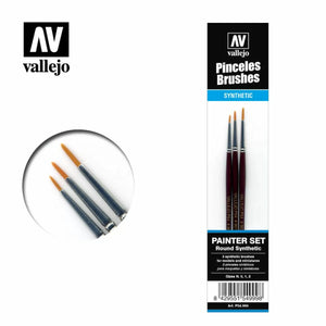 Vallejo Brushes - Design Set Synthetic fibbers (Sizes 0, 1 & 2)