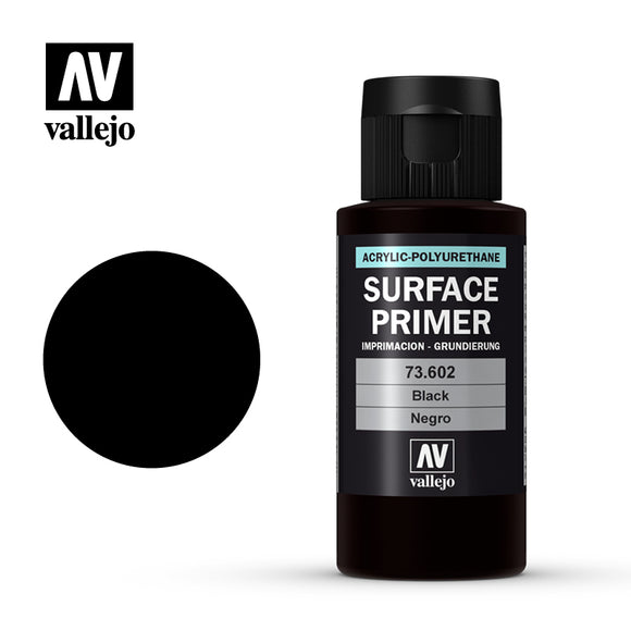 Vallejo Surface Primer - Black 60ml