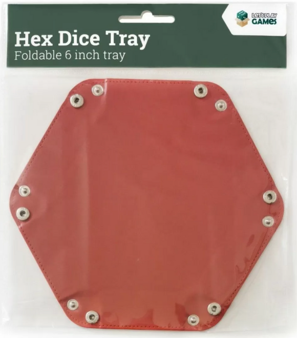 LPG Hex Dice Tray 6 Inch Red - The Gaming Verse