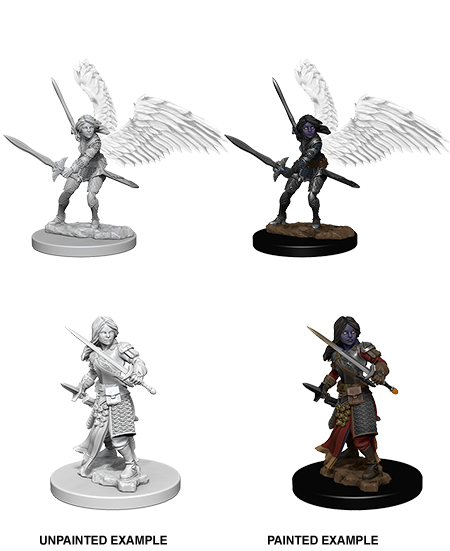 D&D - Unpainted Aasimar Female Paladin - The Gaming Verse