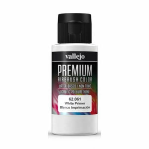 Vallejo Premium Colour White Primer 60ml - The Gaming Verse