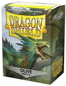 Dragon Shield - Box 100 - MATTE Olive - The Gaming Verse