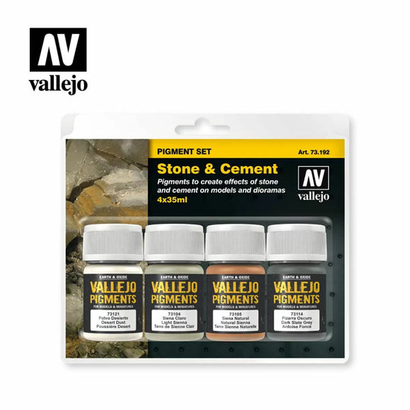 Vallejo Pigments Set Stone & Cement - The Gaming Verse